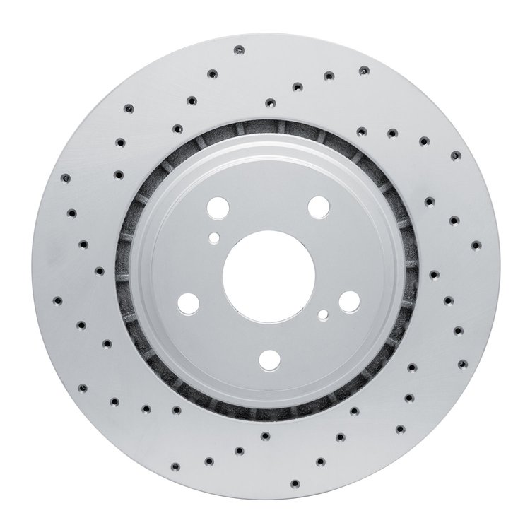 820-76138L Geoperformance Drilled Brake Rotor, Fits Select Lexus/Toyota/Scion, Position: Front Left
