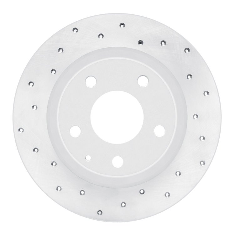 820-80051L Geoperformance Drilled Brake Rotor, 2014-2021 Ford/Lincoln/Mercury/Mazda, Position: Rear Left
