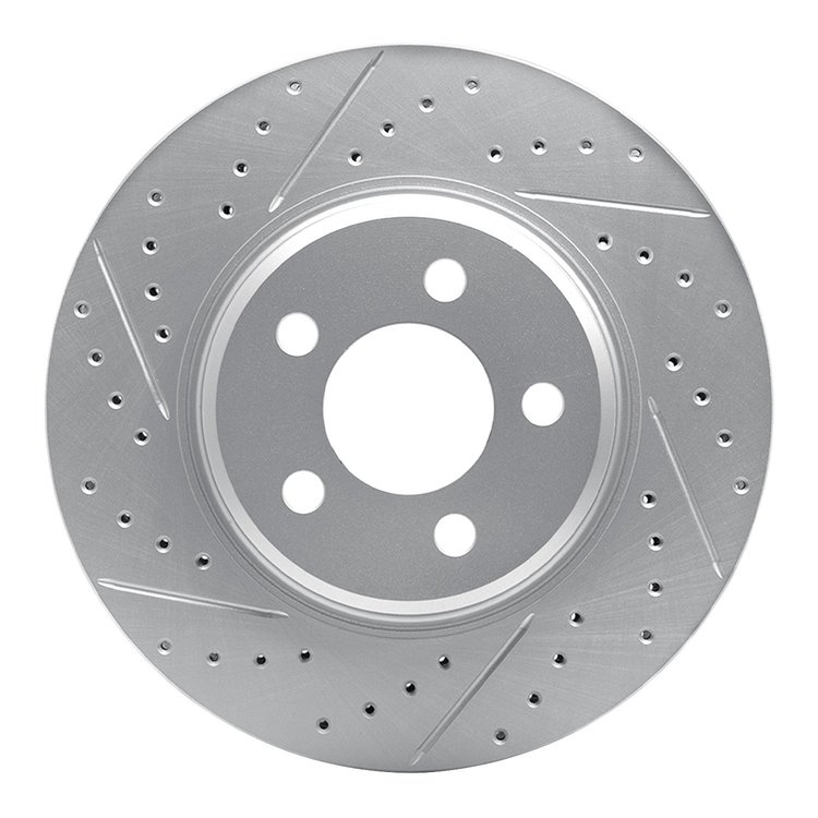 830-01004L Geoperformance Drilled/Slotted Brake Rotor, 2007-2019 Suzuki, Position: Front Left