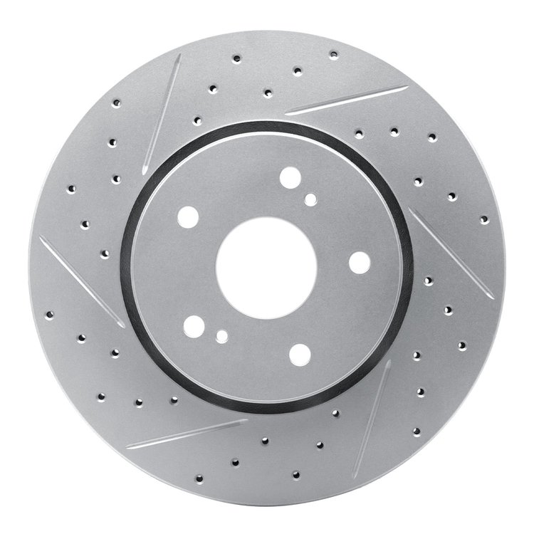 830-01007L Geoperformance Drilled/Slotted Brake Rotor, 2010-2013 Suzuki, Position: Front Left