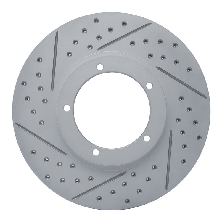 830-02001L Geoperformance Drilled/Slotted Brake Rotor, 1967-1988 Porsche, Position: Front Left