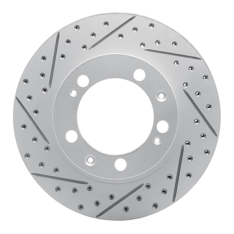 830-02023L Geoperformance Drilled/Slotted Brake Rotor, 1989-1997 Porsche, Position: Front Left