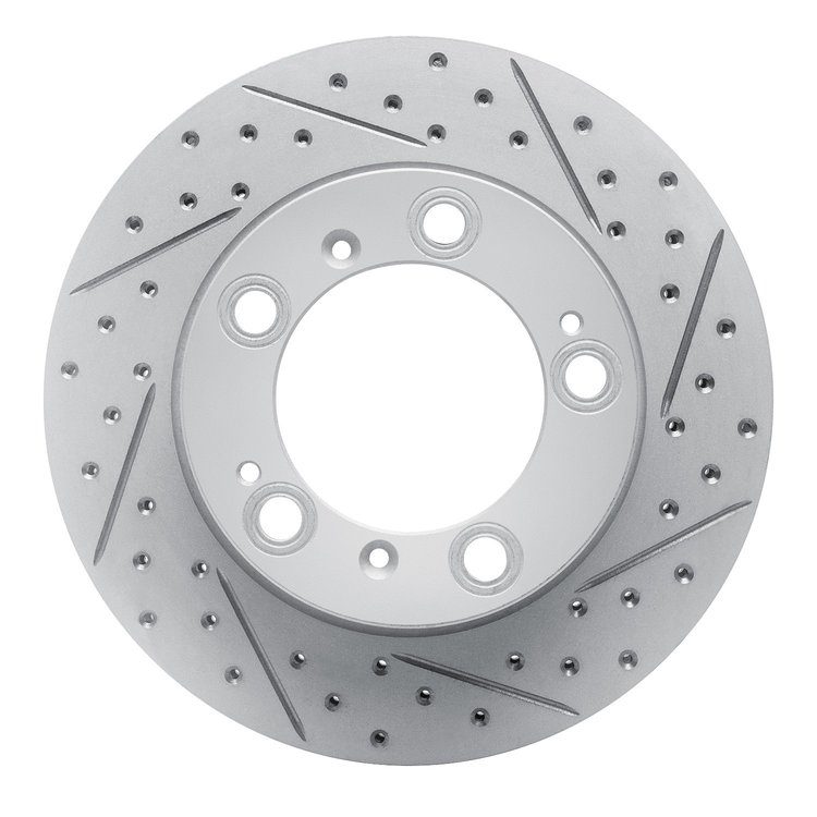 830-02029L Geoperformance Drilled/Slotted Brake Rotor, 1997-2004 Porsche, Position: Rear Left