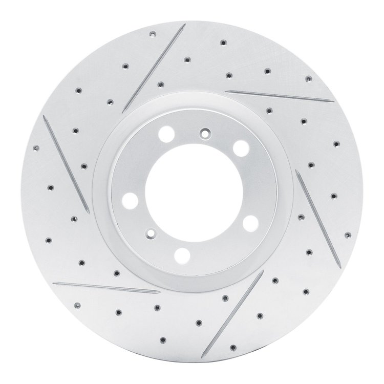 830-02084D Geoperformance Drilled/Slotted Brake Rotor, Fits Select Multiple Makes/Models, Position: Left Front