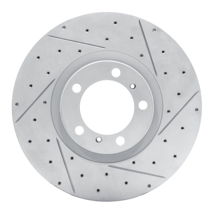 830-02085D Geoperformance Drilled/Slotted Brake Rotor, Fits Select Multiple Makes/Models, Position: Right Front