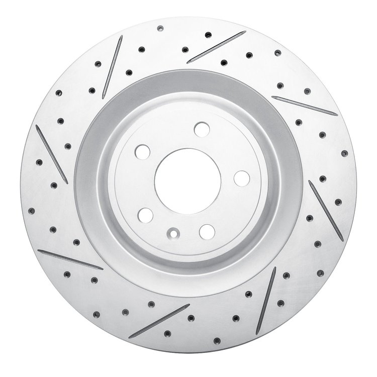830-02102L Geoperformance Drilled/Slotted Brake Rotor, 2015-2018 Porsche, Position: Rear Left