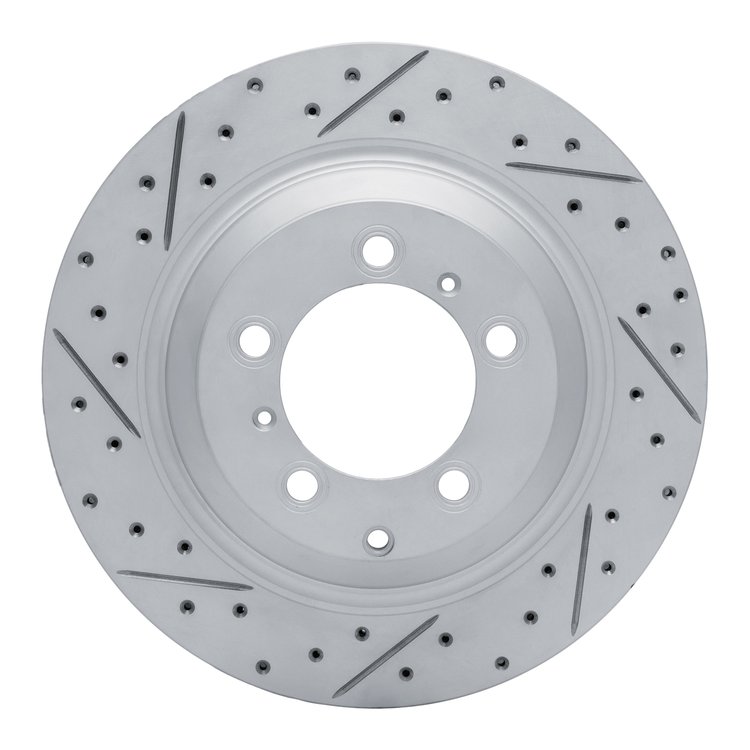 830-02140L Geoperformance Drilled/Slotted Brake Rotor, Fits Select Multiple Makes/Models, Position: Rear Left