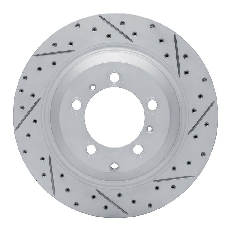 830-02140R Geoperformance Drilled/Slotted Brake Rotor, Fits Select Multiple Makes/Models, Position: Rear Right