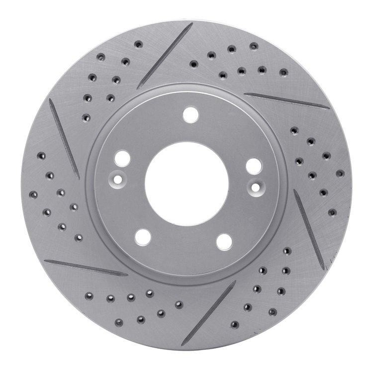 830-03016L Geoperformance Drilled/Slotted Brake Rotor, 2003-2013 Kia/Hyundai/Genesis, Position: Front Left