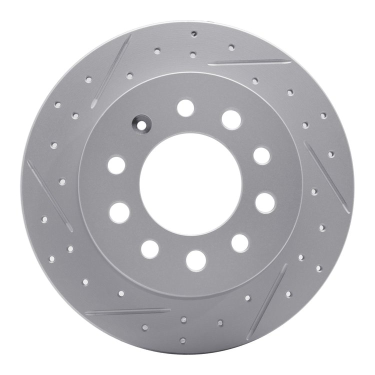 830-03017L Geoperformance Drilled/Slotted Brake Rotor, 2003-2008 Kia/Hyundai/Genesis, Position: Rear Left