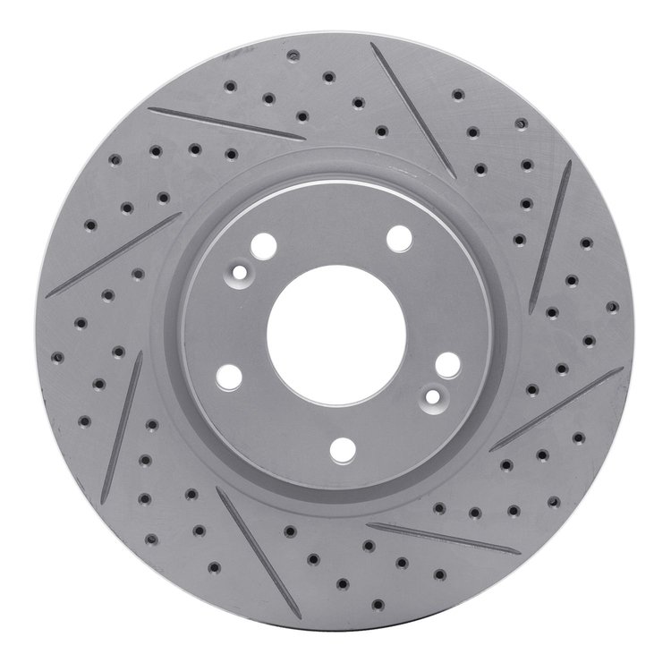 830-03019R Geoperformance Drilled/Slotted Brake Rotor, 2004-2011 Kia/Hyundai/Genesis, Position: Front Right