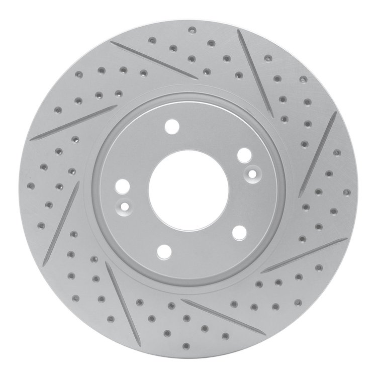 830-03020R Geoperformance Drilled/Slotted Brake Rotor, 2005-2019 Kia/Hyundai/Genesis, Position: Front Right