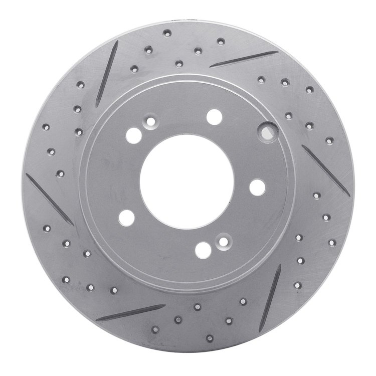 830-03021R Geoperformance Drilled/Slotted Brake Rotor, 2005-2020 Kia/Hyundai/Genesis, Position: Rear Right
