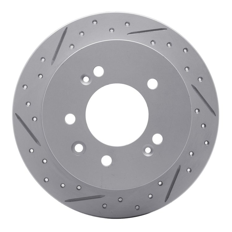 830-03024L Geoperformance Drilled/Slotted Brake Rotor, 2007-2010 Kia/Hyundai/Genesis, Position: Rear Left