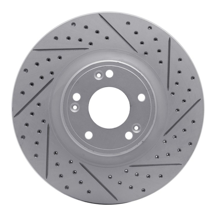 830-03028R Geoperformance Drilled/Slotted Brake Rotor, 2009-2014 Kia/Hyundai/Genesis, Position: Front Right