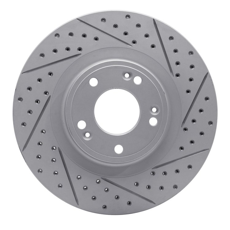 830-03030R Geoperformance Drilled/Slotted Brake Rotor, 2009-2011 Kia/Hyundai/Genesis, Position: Front Right