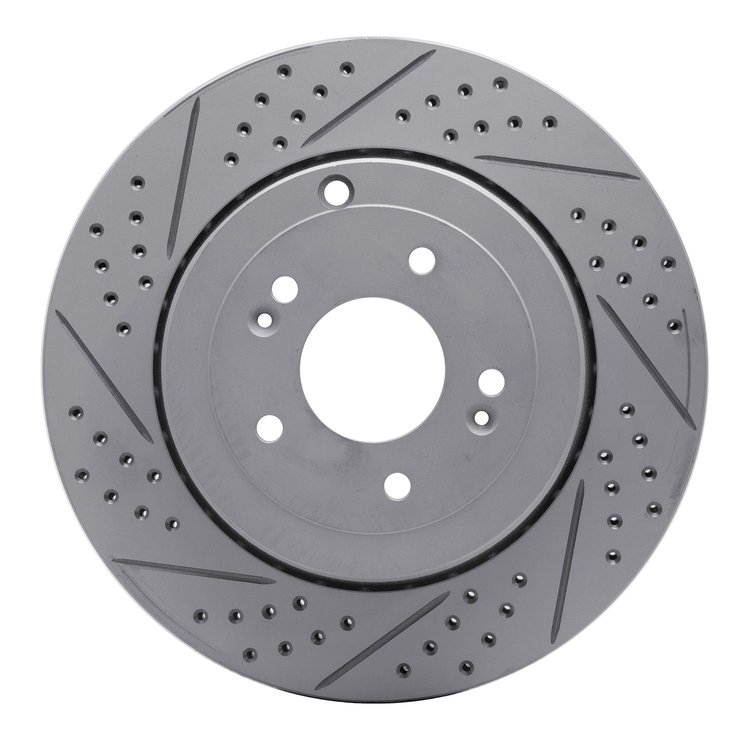 830-03031L Geoperformance Drilled/Slotted Brake Rotor, 2010-2016 Kia/Hyundai/Genesis, Position: Rear Left