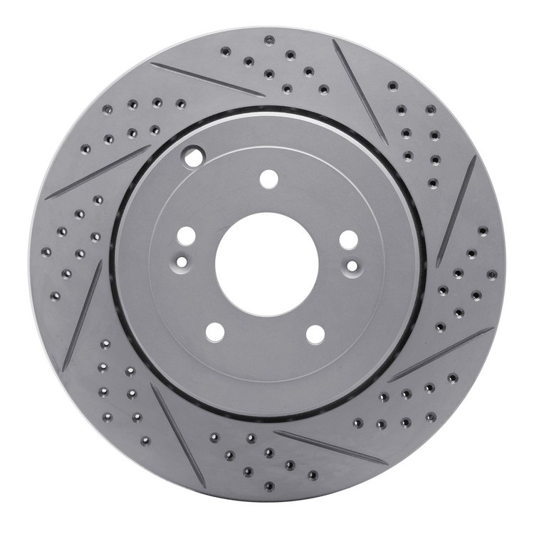 830-03031R Geoperformance Drilled/Slotted Brake Rotor, 2010-2016 Kia/Hyundai/Genesis, Position: Rear Right