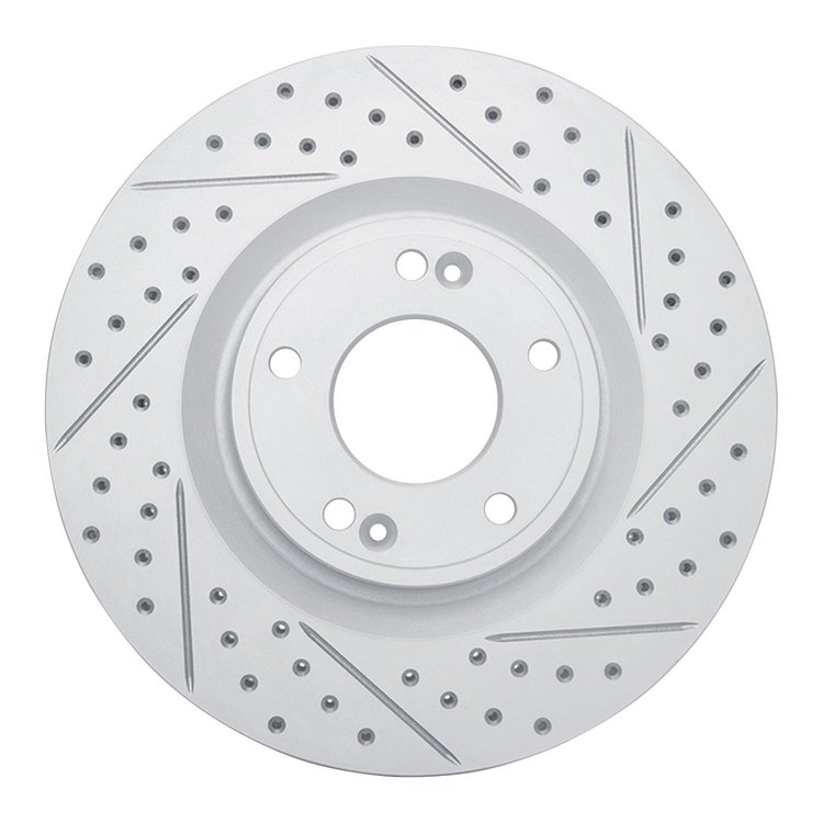 830-03034R Geoperformance Drilled/Slotted Brake Rotor, 2010-2016 Kia/Hyundai/Genesis, Position: Front Right