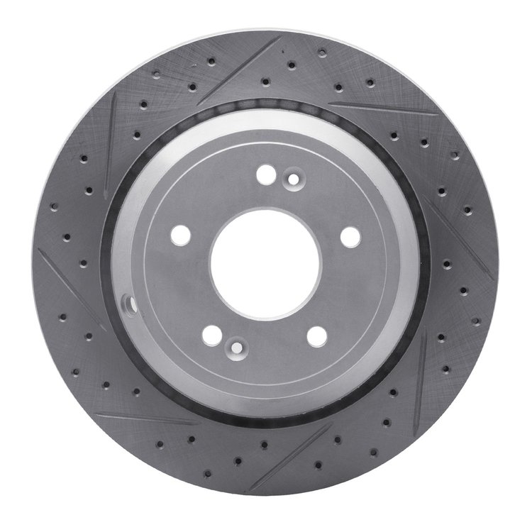 830-03035R Geoperformance Drilled/Slotted Brake Rotor, 2011-2017 Kia/Hyundai/Genesis, Position: Rear Right