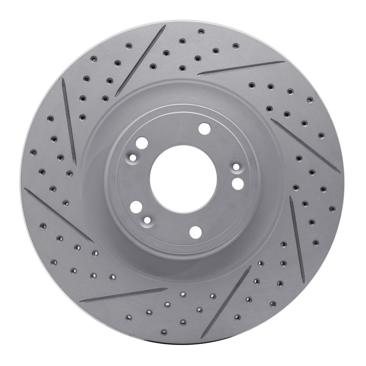 830-03036L Geoperformance Drilled/Slotted Brake Rotor, 2011-2017 Kia/Hyundai/Genesis, Position: Front Left