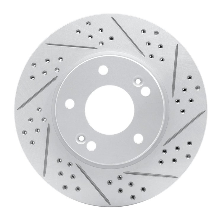 830-03038R Geoperformance Drilled/Slotted Brake Rotor, Fits Select Kia/Hyundai/Genesis, Position: Front Right