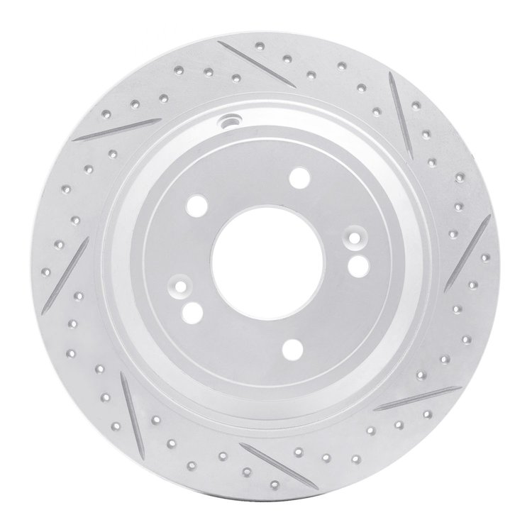 830-03039R Geoperformance Drilled/Slotted Brake Rotor, 2009-2020 Kia/Hyundai/Genesis, Position: Rear Right