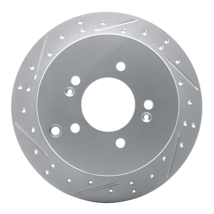 830-03044L Geoperformance Drilled/Slotted Brake Rotor, 2001-2016 Kia/Hyundai/Genesis, Position: Rear Left