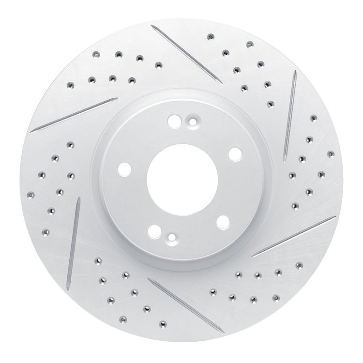 830-03047R Geoperformance Drilled/Slotted Brake Rotor, 2007-2012 Kia/Hyundai/Genesis, Position: Front Right