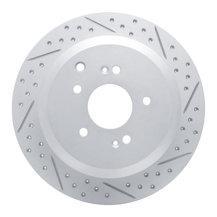 830-03048R Geoperformance Drilled/Slotted Brake Rotor, 2007-2012 Kia/Hyundai/Genesis, Position: Rear Right