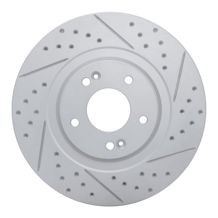 830-03053R Geoperformance Drilled/Slotted Brake Rotor, 2013-2020 Kia/Hyundai/Genesis, Position: Front Right
