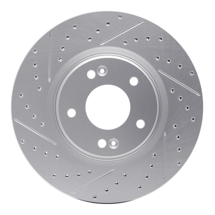 830-03054R Geoperformance Drilled/Slotted Brake Rotor, Fits Select Kia/Hyundai/Genesis, Position: Front Right