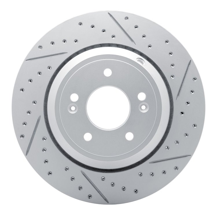 830-03056R Geoperformance Drilled/Slotted Brake Rotor, Fits Select Kia/Hyundai/Genesis, Position: Rear Right