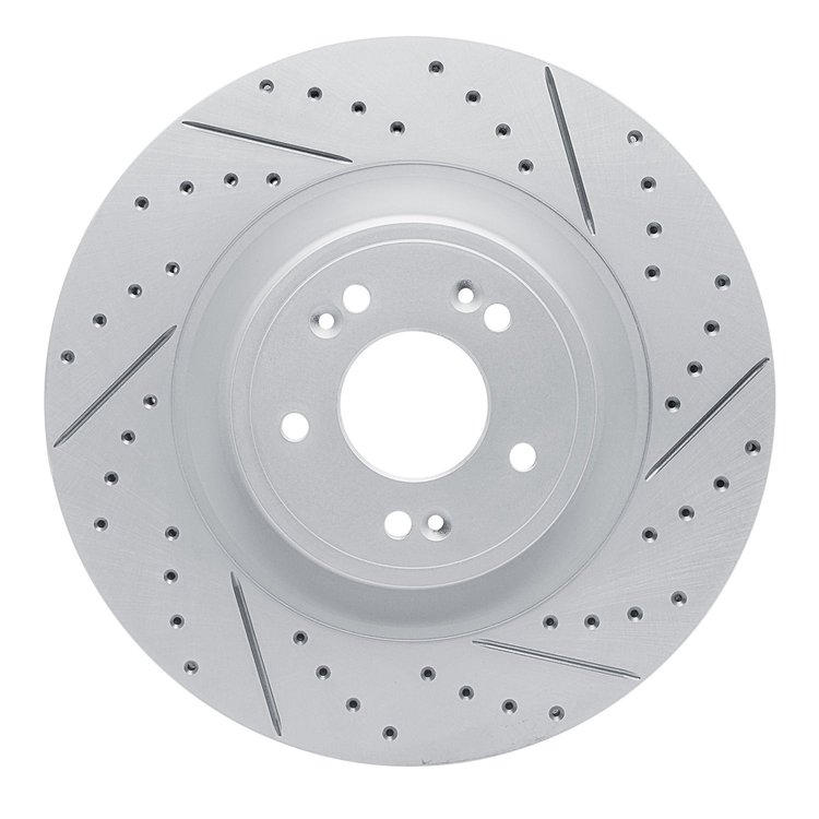 830-03057R Geoperformance Drilled/Slotted Brake Rotor, 2018-2020 Kia/Hyundai/Genesis, Position: Front Right