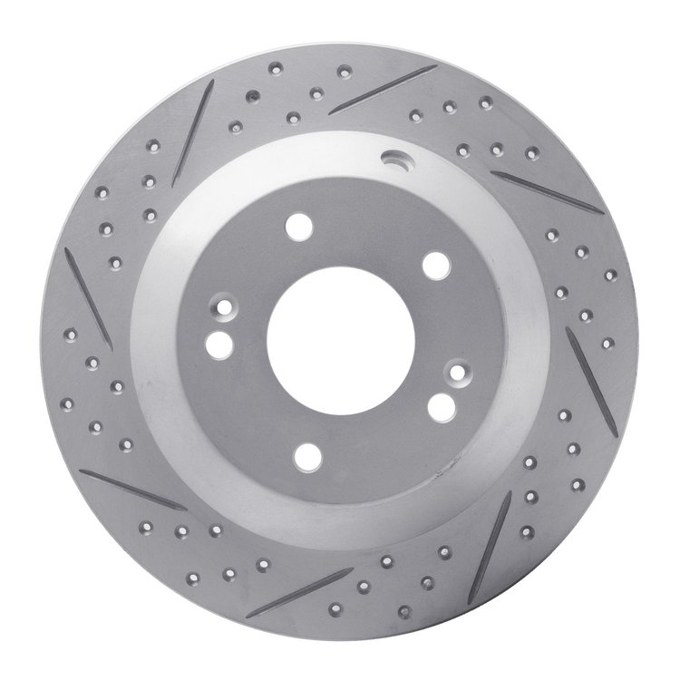 830-03059R Geoperformance Drilled/Slotted Brake Rotor, Fits Select Kia/Hyundai/Genesis, Position: Rear Right