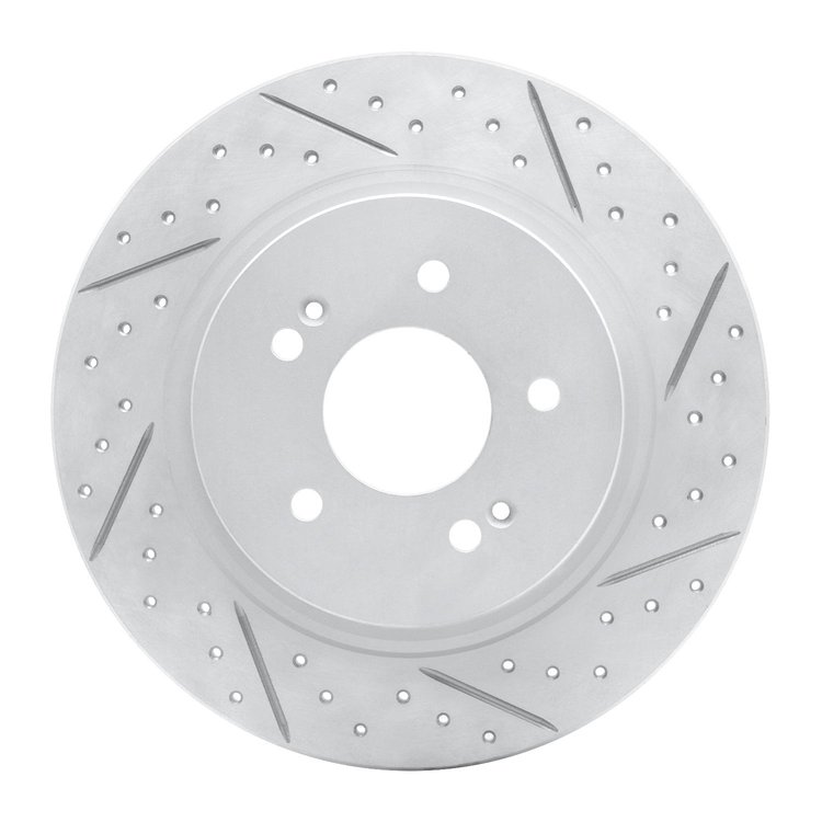 830-03060R Geoperformance Drilled/Slotted Brake Rotor, Fits Select Kia/Hyundai/Genesis, Position: Rear Right