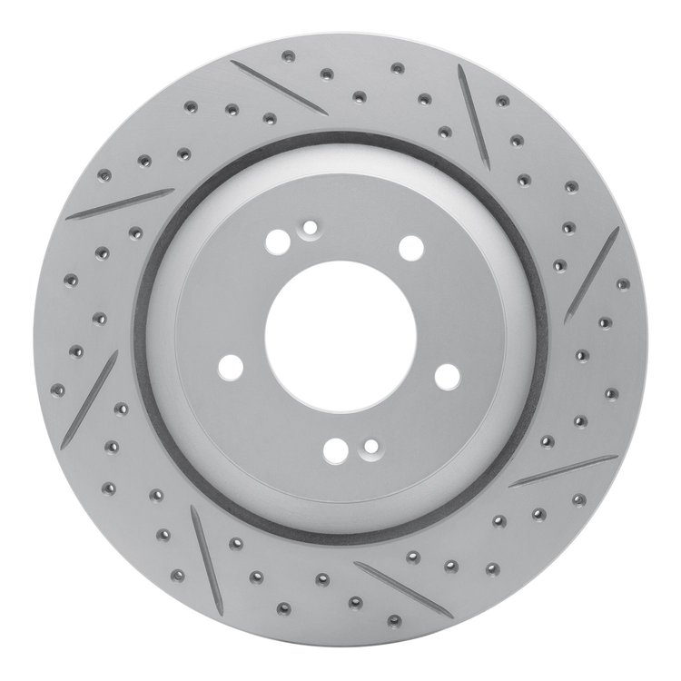 830-03062R Geoperformance Drilled/Slotted Brake Rotor, Fits Select Kia/Hyundai/Genesis, Position: Rear Right