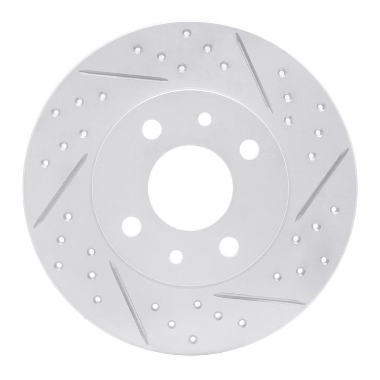 830-07001R Geoperformance Drilled/Slotted Brake Rotor, 2009-2019 Mopar, Position: Rear Right