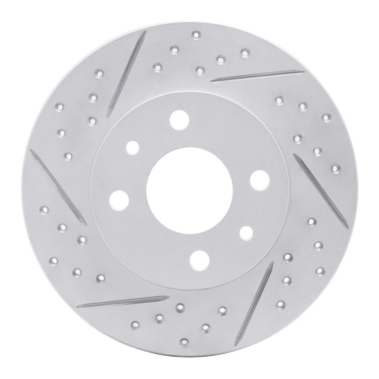 830-07002L Geoperformance Drilled/Slotted Brake Rotor, 2009-2019 Mopar, Position: Front Left