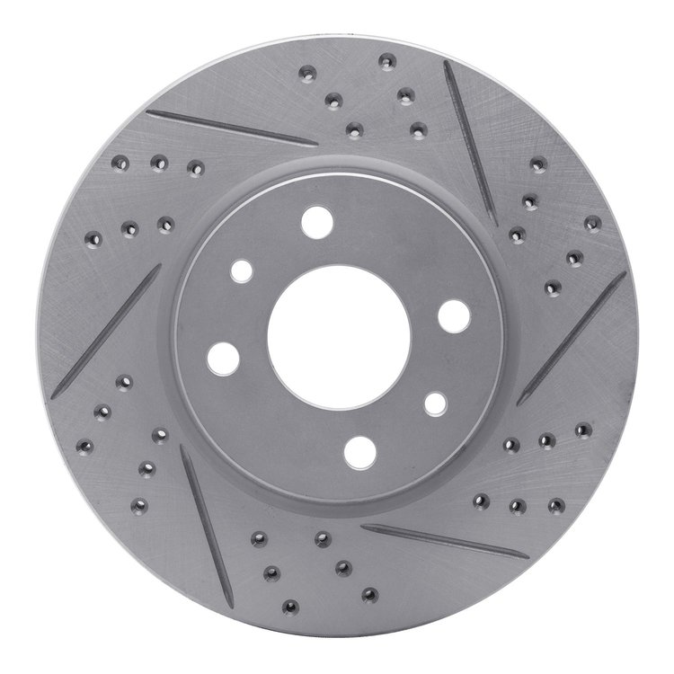 830-07002R Geoperformance Drilled/Slotted Brake Rotor, 2009-2019 Mopar, Position: Front Right