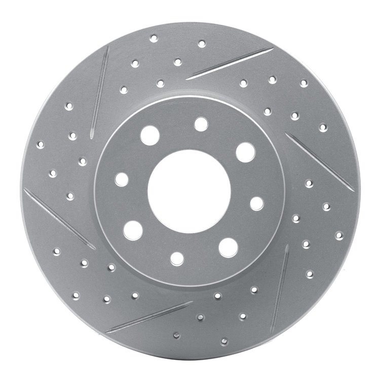 830-07005L Geoperformance Drilled/Slotted Brake Rotor, 2013-2019 Mopar, Position: Rear Left
