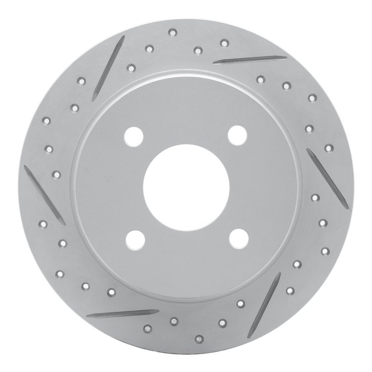 830-08000L Geoperformance Drilled/Slotted Brake Rotor, 1976-1982 Lancia, Position: Front Left