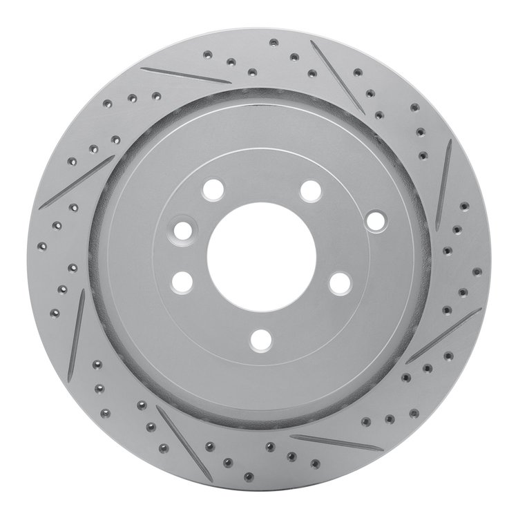 830-11010R Geoperformance Drilled/Slotted Brake Rotor, 2005-2016 Land Rover, Position: Rear Right