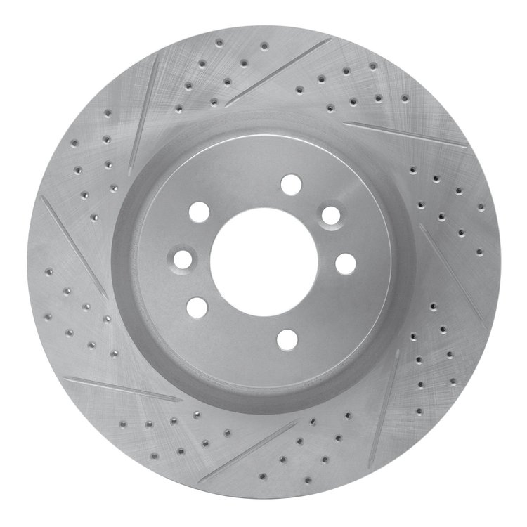 830-11011L Geoperformance Drilled/Slotted Brake Rotor, 2006-2017 Land Rover, Position: Front Left