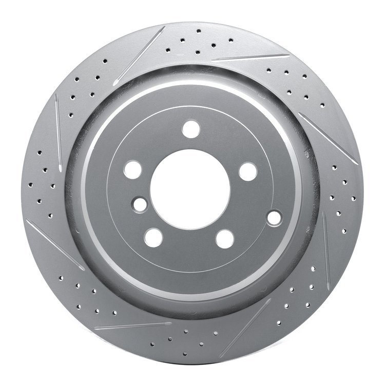 830-11016L Geoperformance Drilled/Slotted Brake Rotor, 2006-2012 Land Rover, Position: Rear Left