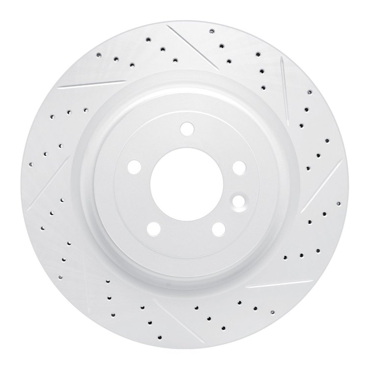 830-11023R Geoperformance Drilled/Slotted Brake Rotor, Fits Select Land Rover, Position: Rear Right