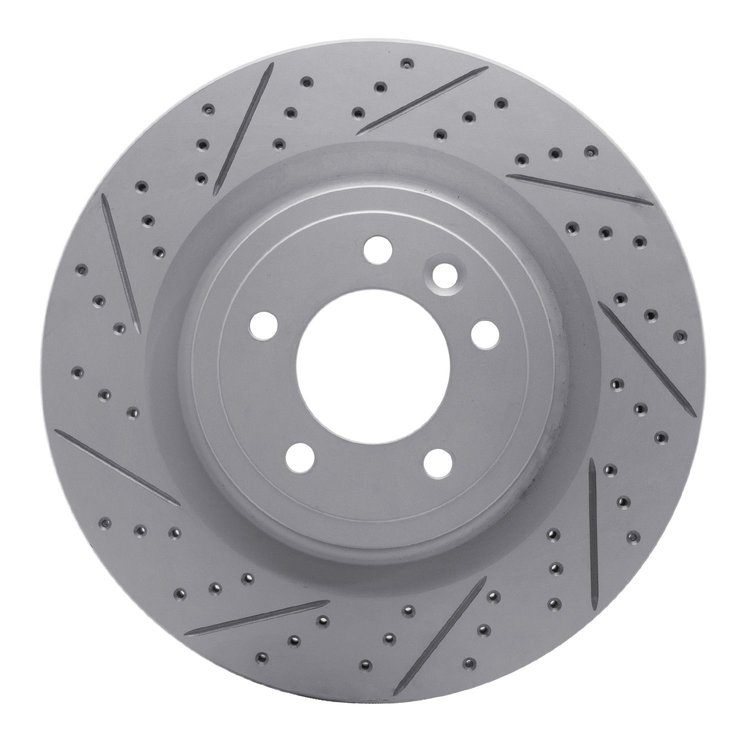 830-11026L Geoperformance Drilled/Slotted Brake Rotor, Fits Select Land Rover, Position: Rear Left