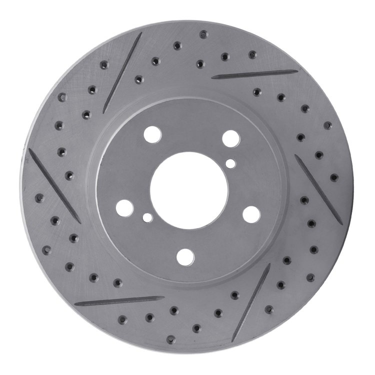 830-13007R Geoperformance Drilled/Slotted Brake Rotor, 1990-2001 Subaru, Position: Front Right