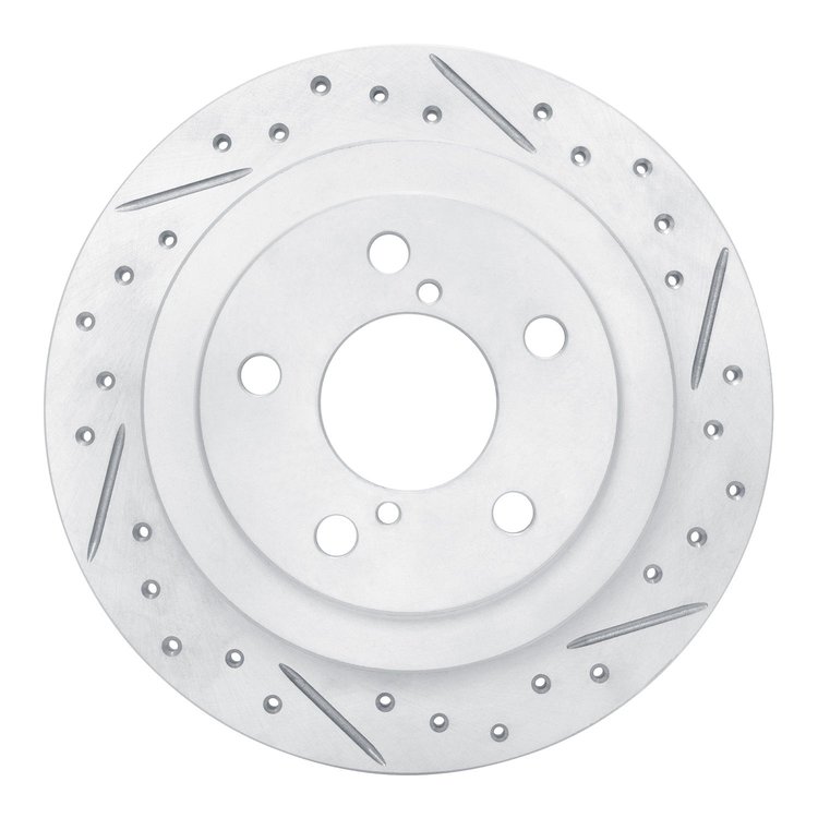 830-13008R Geoperformance Drilled/Slotted Brake Rotor, 1990-2008 GM, Position: Rear Right
