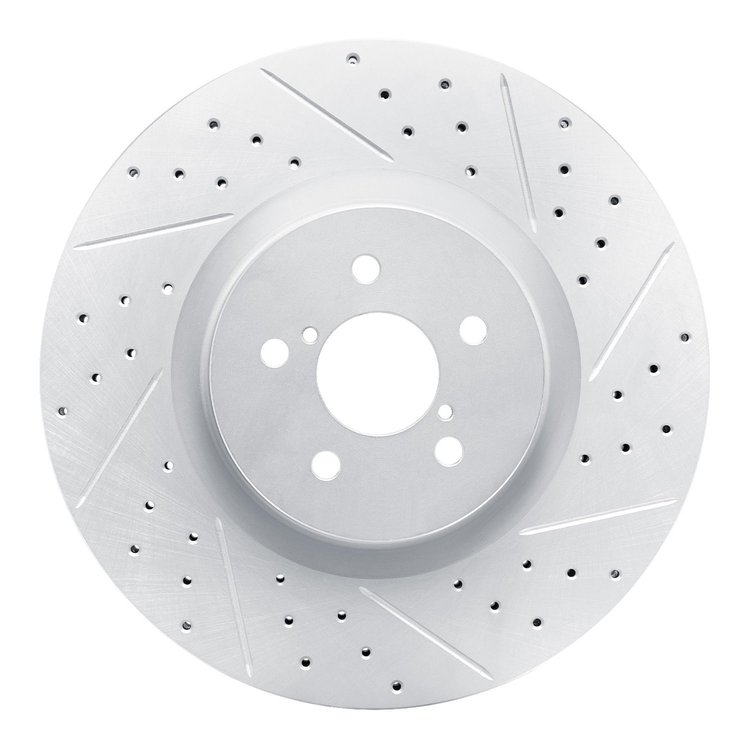 830-13014R Geoperformance Drilled/Slotted Brake Rotor, 2003-2020 Multiple Makes/Models, Position: Front Right